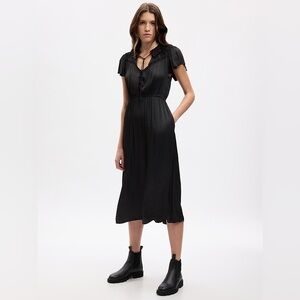 GAP Ruffle Neck Midi Dress, NWOT